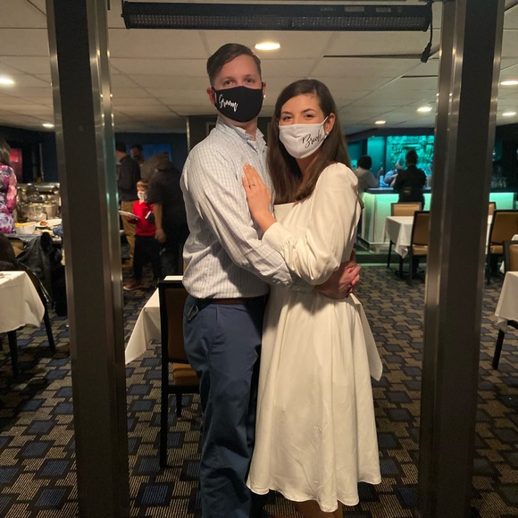 White Dress Square Neck Midi Dress Vintage Inspired Wedding Party Dress - Picture 14 of 14